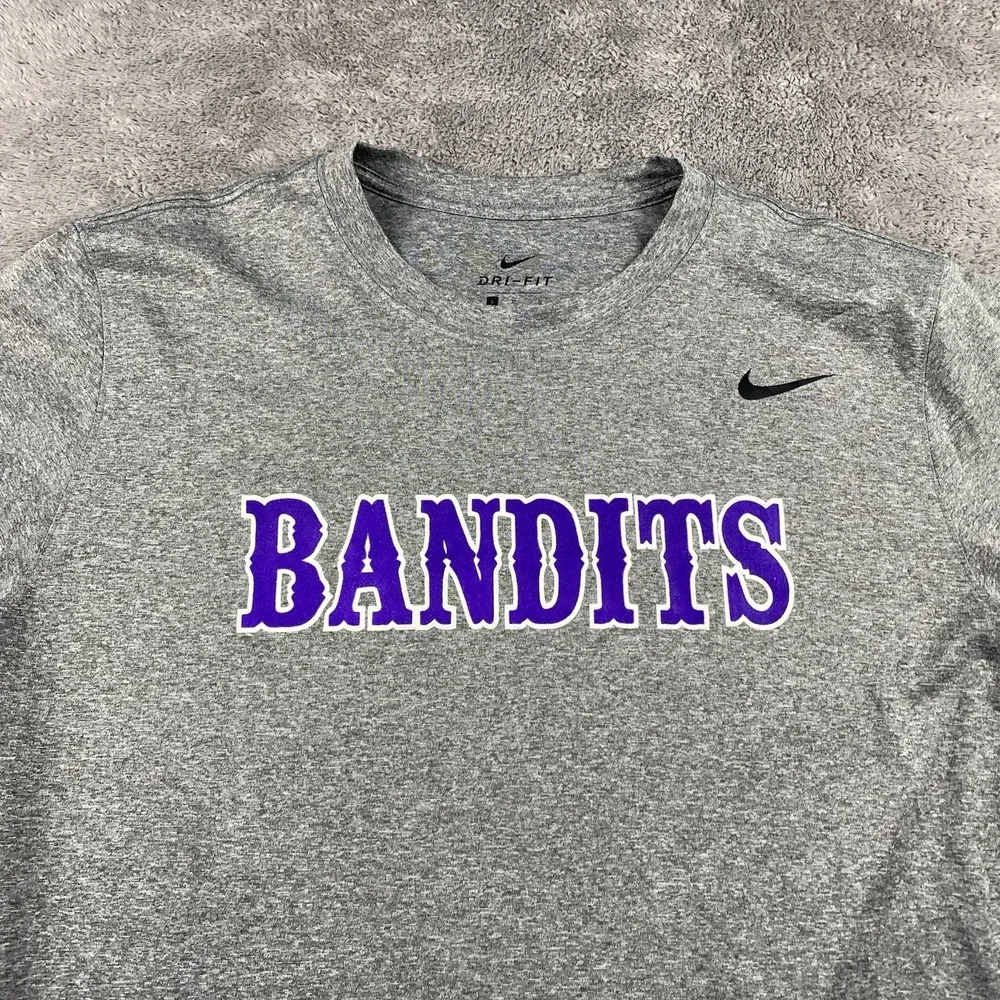 Nike Dri Fit Bandits‎ T-shirt Mens Large Gray Short Sleeve #24
